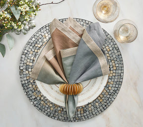 Kim Seybert, Inc.Shell Mosaic Placemat in Gray & Taupe, Set of 4Placemats