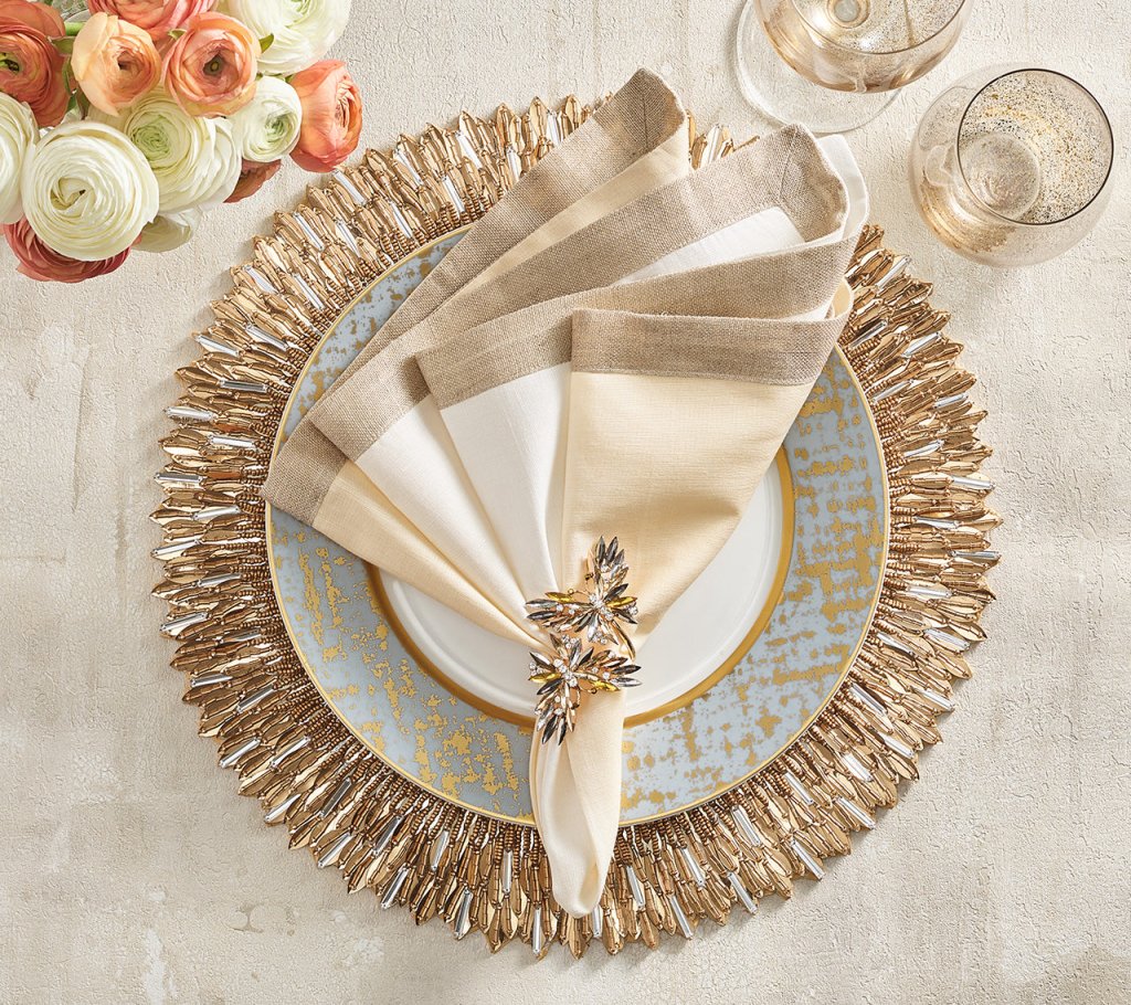 Butterflies Napkin Rings, Set of 4 in a Gift Box