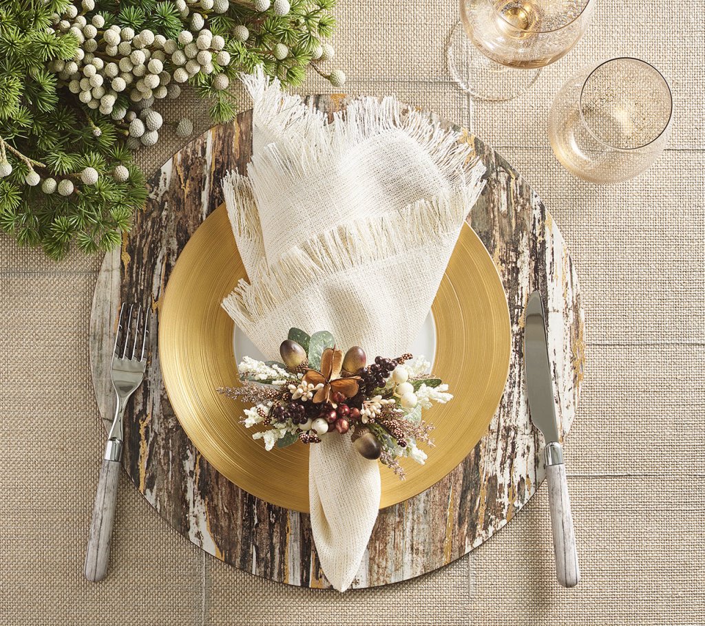 Wildwood Napkin Ring in Multi, Set of 4