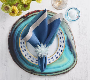 Kim Seybert, Inc.Azure Placemat in Turquoise, Set of 4Placemats