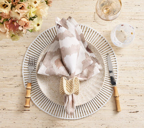 Kim Seybert, Inc.Ruffle Napkin Ring in Natural, Set of 4Napkin Rings