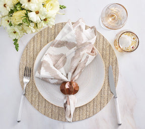 Kim Seybert, Inc.Herringbone Placemat in Tan, Set of 4Placemats