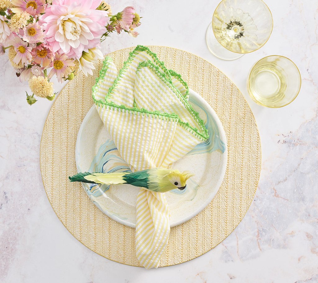 Herringbone Placemats, Set of 4