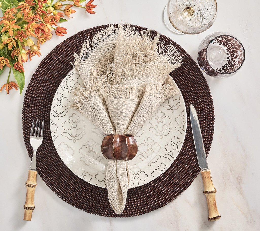 Kim Seybert, Inc.Spruce Placemat in Brown, Set of 4Placemats