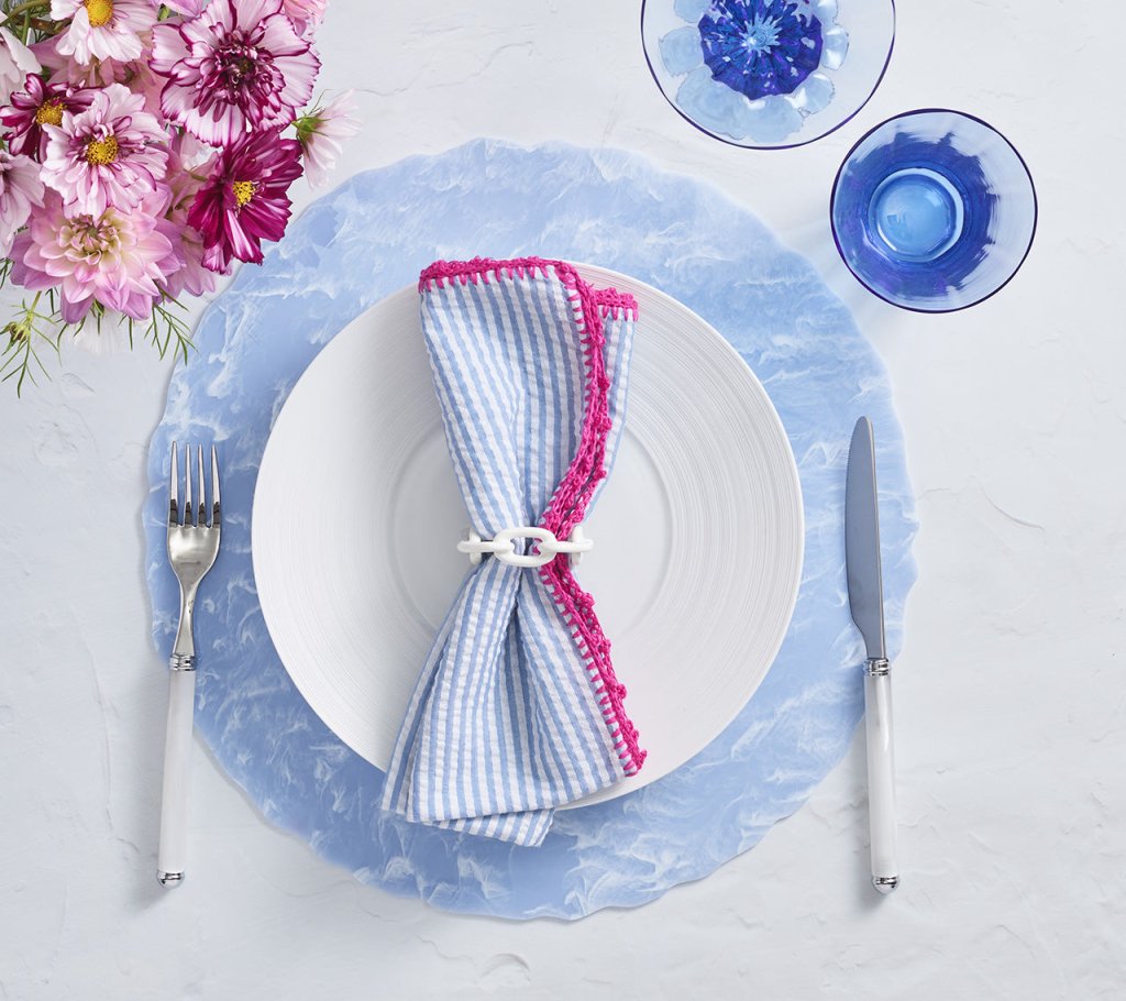 Seersucker Napkins, Set of 4
