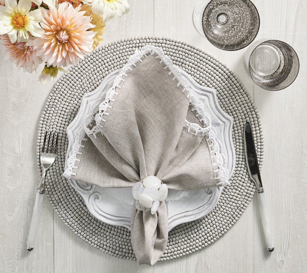 Kim Seybert, Inc.Driftwood Placemat in Gray, Set of 4Placemats