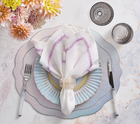 Kim Seybert, Inc.Tailored Placemat in Iridescent Silver, Set of 4Placemats