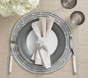 Starburst Napkin Ring in White, Set of 4