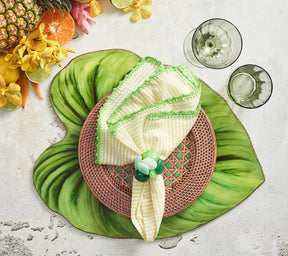 Kim Seybert, Inc.Tropicana Placemat in Green, Set of 4Placemats