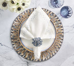 Starry Night Napkin in White & Blue, Set of 4