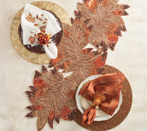 Harvest Napkin in White & Multi, Set of 4