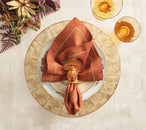 Turkey Trot Napkin Ring, Set of 4 in a Gift Box