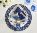 Lune Placemat in Blue, Set of 2