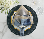 Dip Dye Napkin in Blue & Gray, Set of 4