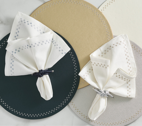 Rope Knot Napkin Rings in Metallic Tones