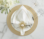Flare Napkin Ring in Gold, Set of 4