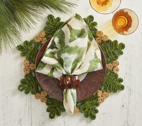 Verve Placemat in Green & Natural, Set of 4