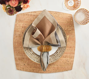 Dip Dye Napkins in Earth Tones, Set of 4