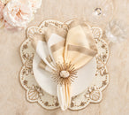 Flare Napkin Ring in Gold, Set of 4