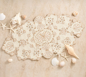 Beachcomber Runner in Natural, Ivory & Gold