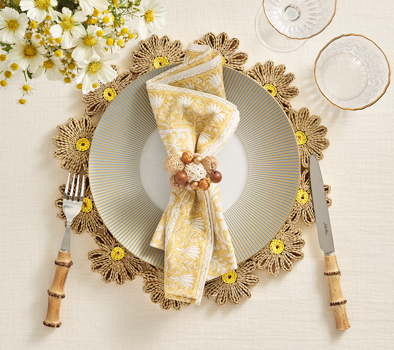 Provence Napkin in Yellow, Set of 4