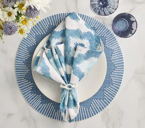 Dream Weaver Placemat in Blue & White, Set of 4