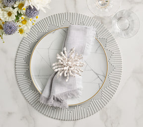 Chambray Fringe Napkins, Set of 4