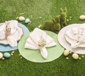 Easter Bunny Napkin Ring in Multi, Set of 4