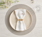 Icons Reversible Placemat in Gray & Elephant, Set of 4