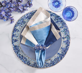 Dip Dye Napkins in Cool Tones, Set of 4