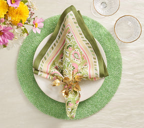 Perennial Placemat in Green, Set of 4