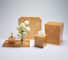 Reed Tissue Box in Natural