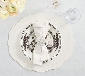 Jardin Napkin in White, Set of 4