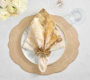 Tailored Placemat in Gold, Set of 4
