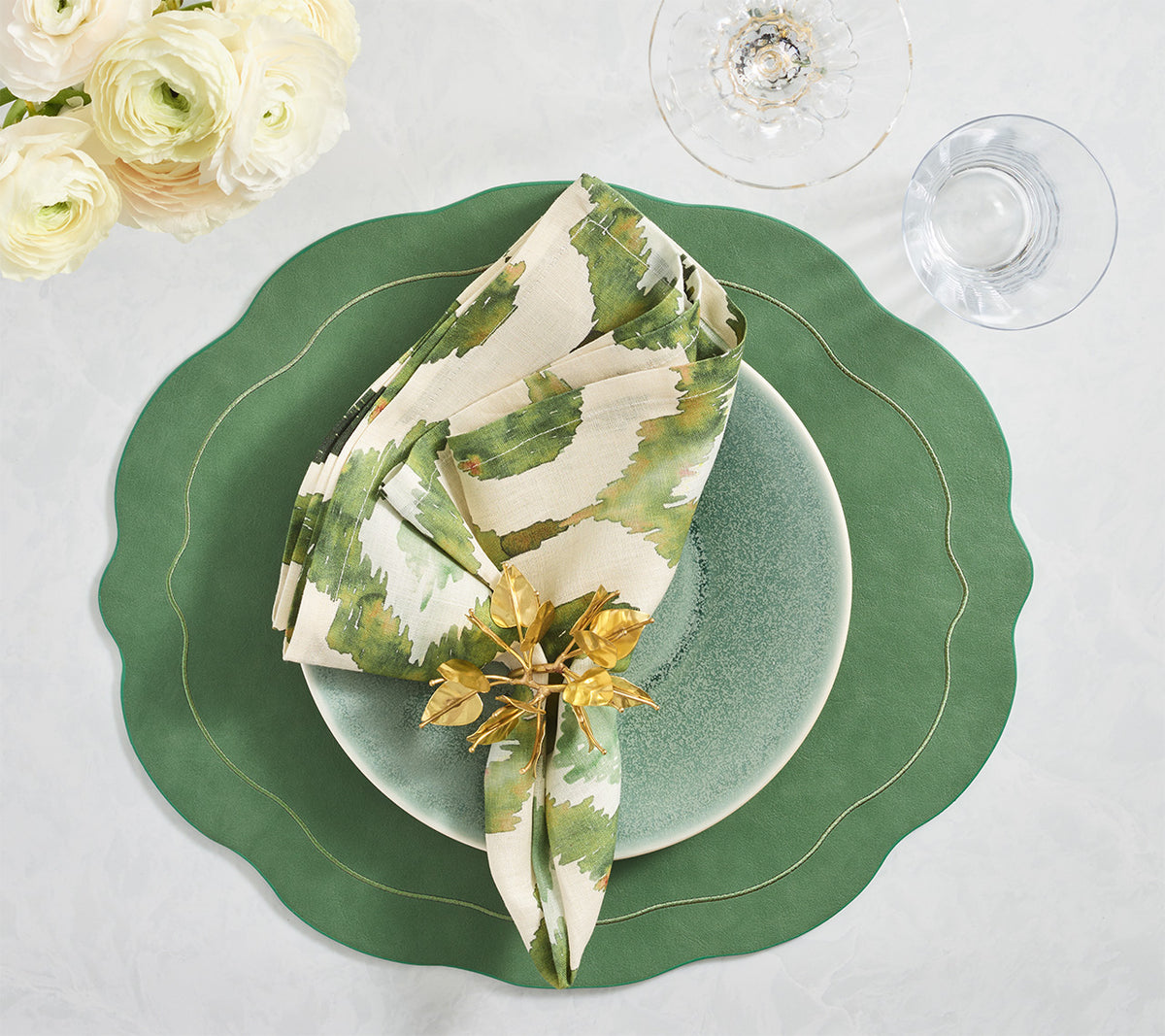 Tailored Placemat in Green