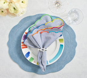 Tailored Placemat in Periwinkle, Set of 4