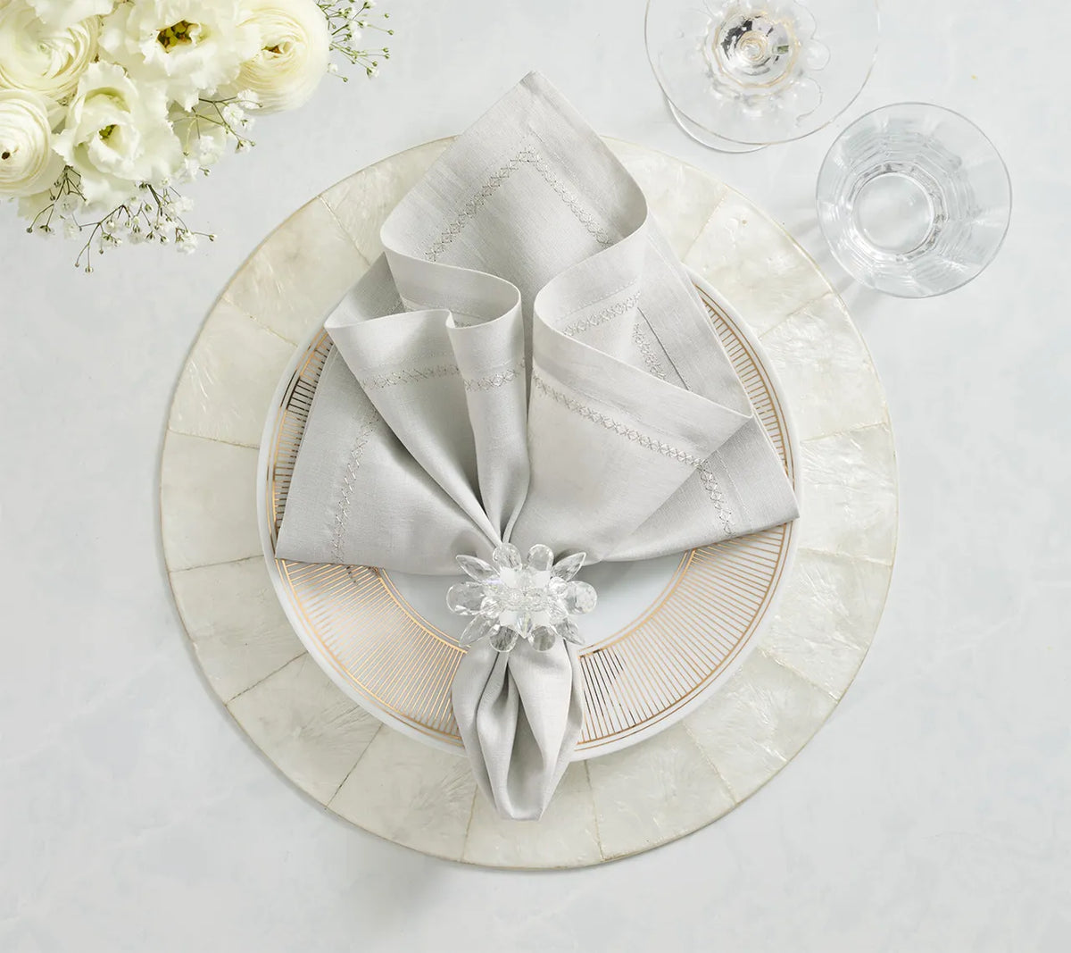 Classic Napkin in Elephant, Set of 4