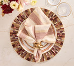 Broad Stripe Napkin in Brown & White, Set of 4