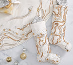 Gilt Wave Stocking in Gold & Silver