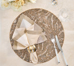 Desert Napkin Ring in Gold & Silver, Set of 4