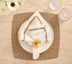 Sunflare Napkin Ring in Gold, Set of 4