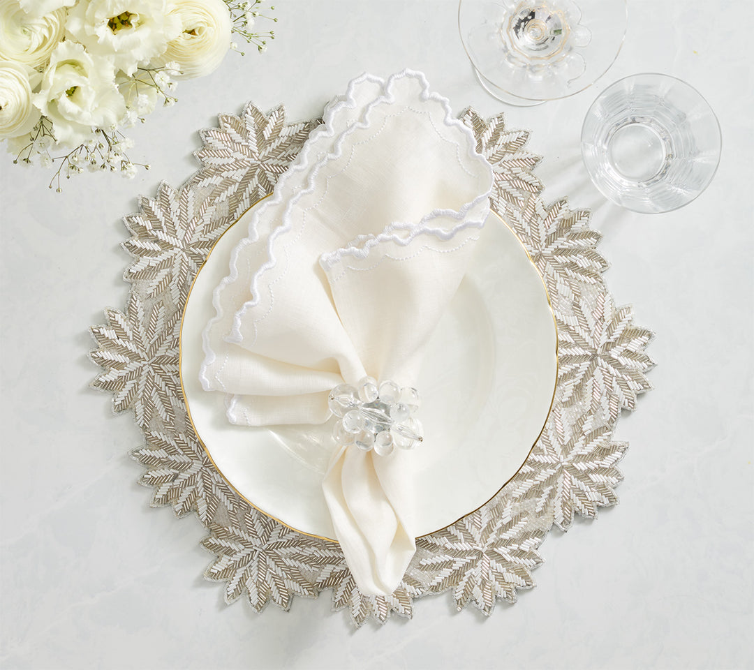 Arches Napkin in White, Set of 4