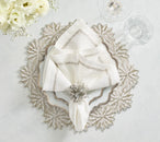Winter Lace Placemat in Silver & Crystal, Set of 2