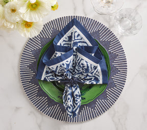 Dream Weaver Placemat in Navy & White, Set of 4
