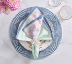Filigree Napkin in White & Sorbet, Set of 4