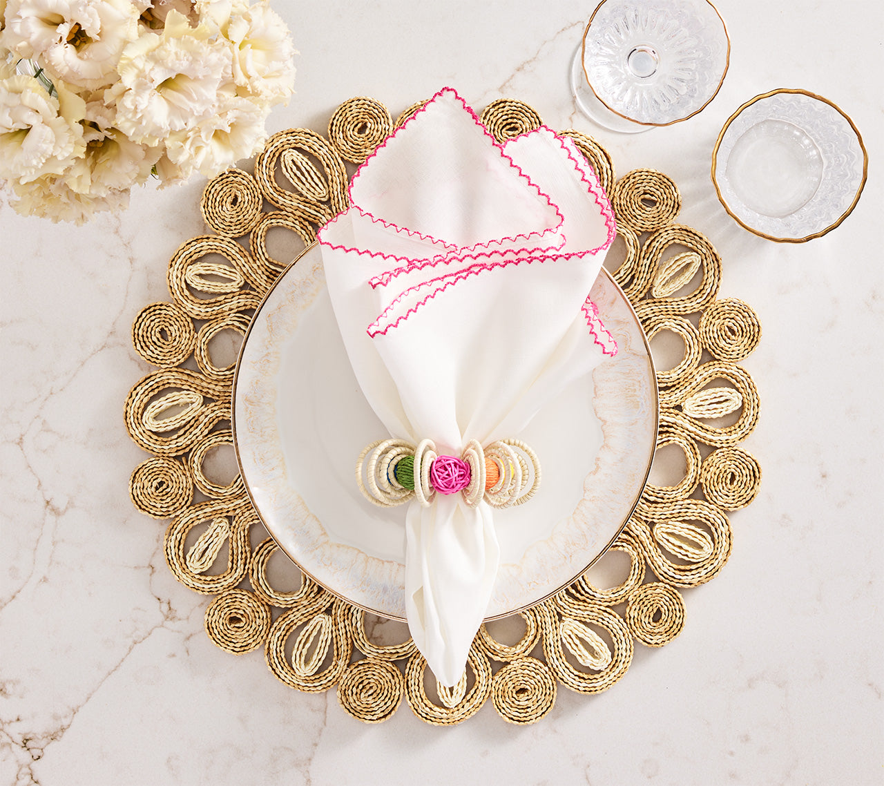 Calypso Napkin Rings, Set of 4