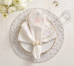 Lune Placemat in White, Set of 2