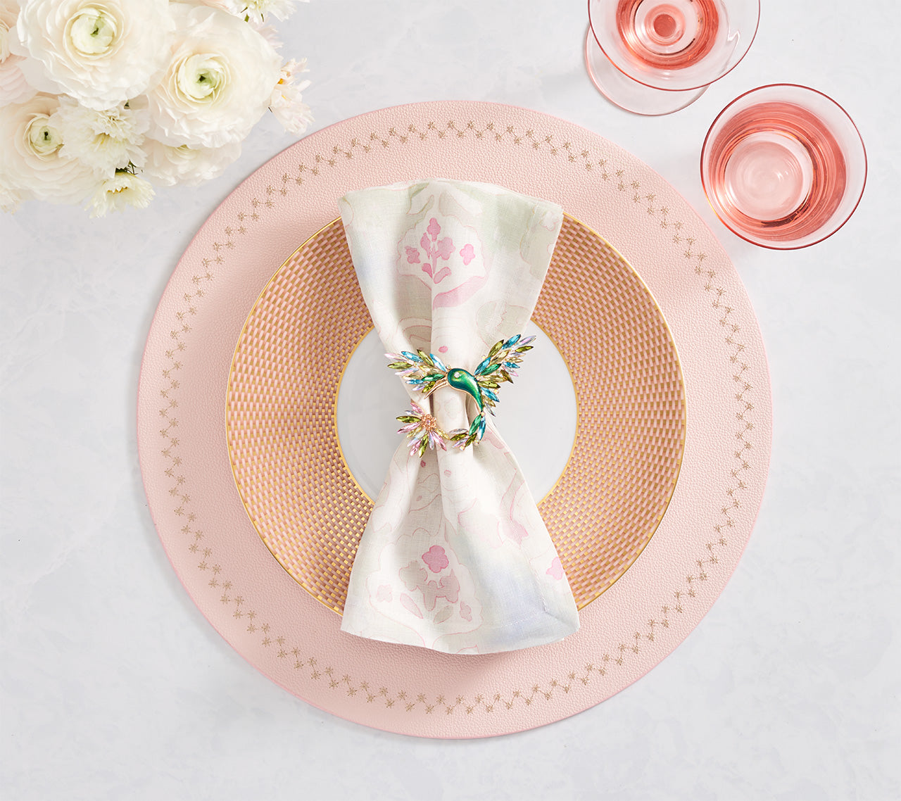 Starry Night Placemat in Blush, Set of 4