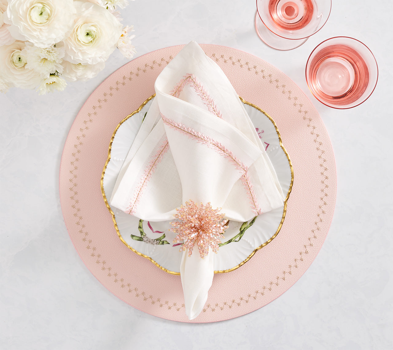 Starry Night Placemat in Blush, Set of 4