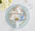 Dip Dye Napkin in Periwinkle & White, Set of 4